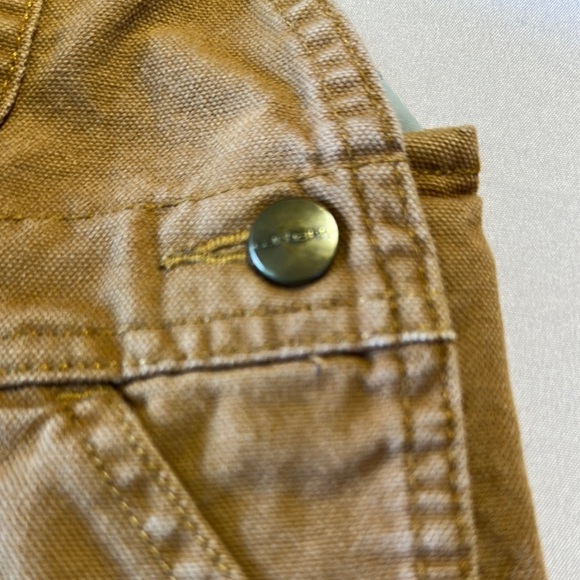 Carhartt Brown Overalls Durable Bib Style - Picture 4 of 9
